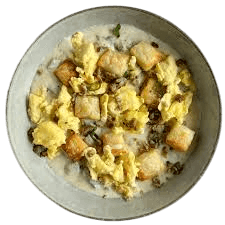 SAUSAGE EGG & CHEESE GRITS BOWL
